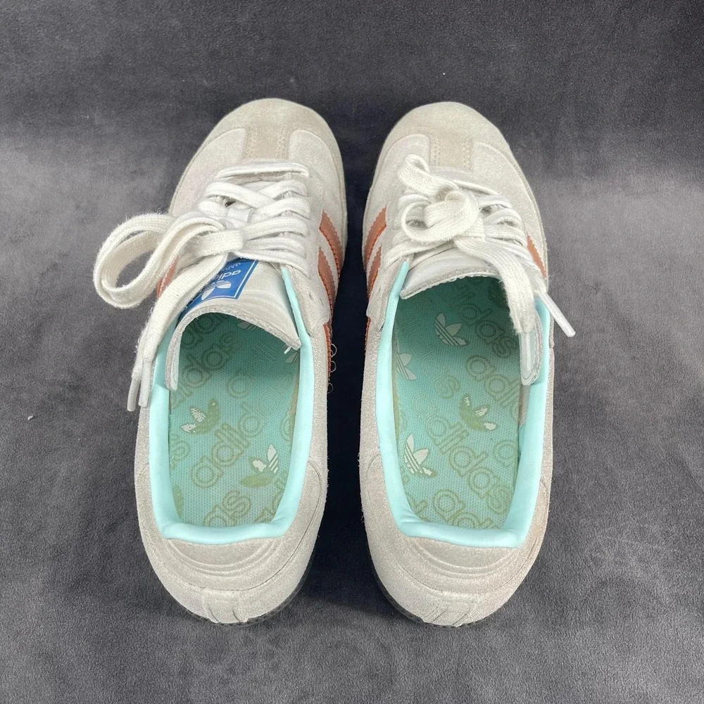 adidas Samba Men's Size 7 Gray Suede Sneakers Gum Sole 2023